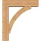 Ekena Millwork Thorton Block Smooth Bracket w/ Offset Brace, Western Red Cedar, 7 1/2"W x 32"D x 36"H BKT0806X32X36THR05SWR - alternate 3